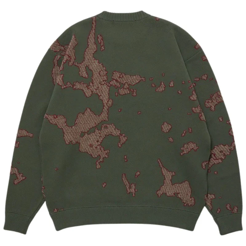 Jacquard Cotton Crewneck Sweater - Image 2