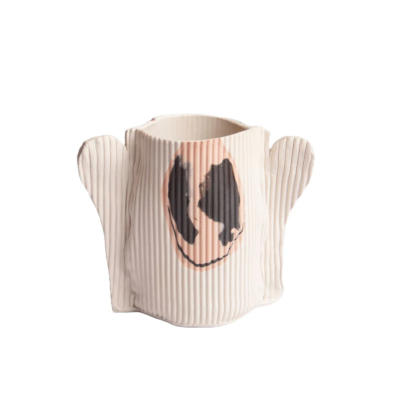 Keramik Vase Groove Large - Image 2