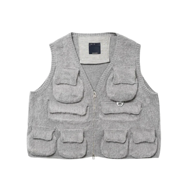 Mohair Knit Luggage Vest