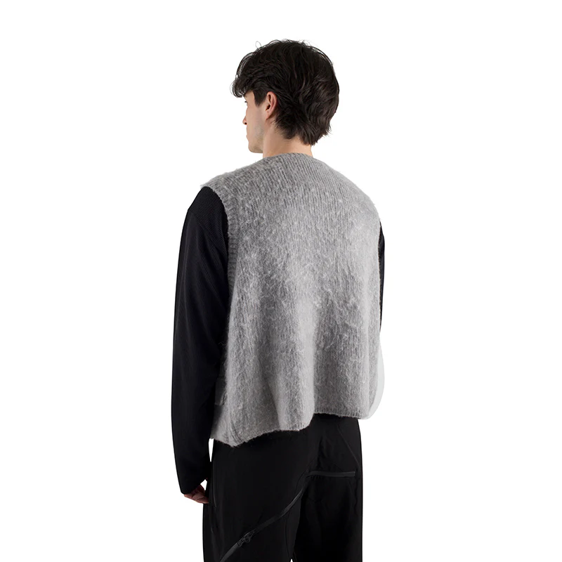 Mohair Knit Luggage Vest - Image 4