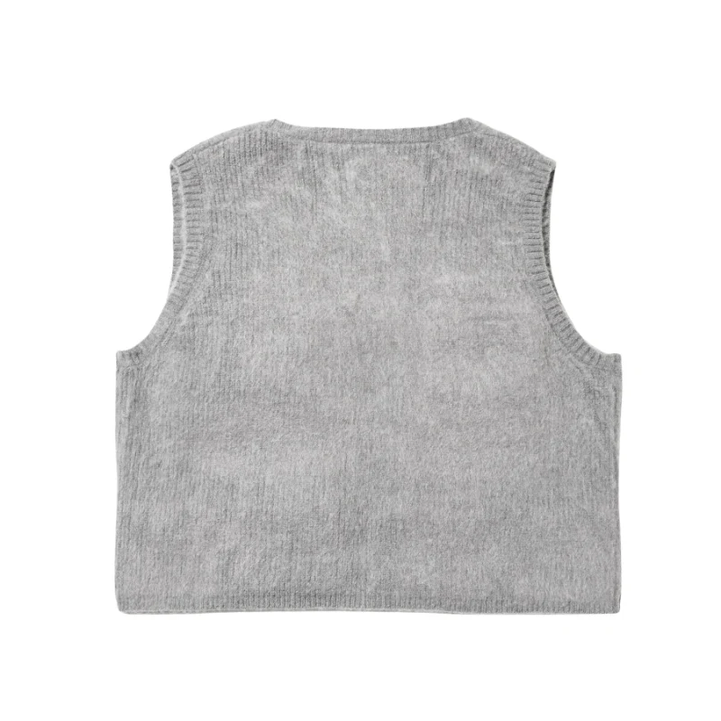 Mohair Knit Luggage Vest - Image 5